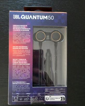 Auricolari jack 3.5 Gaming JBL Quantum 50 – NUOVI 