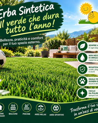 erba sintetica il verde che dura tutto l'anno