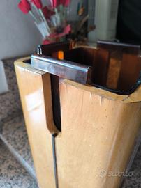 vaso vintage in legno /portaombrelli 