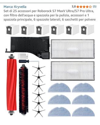 accessori ricambio Roborock S7 MaxV Ultra