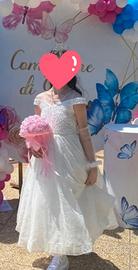 vestito comunione cerimonia damigella 