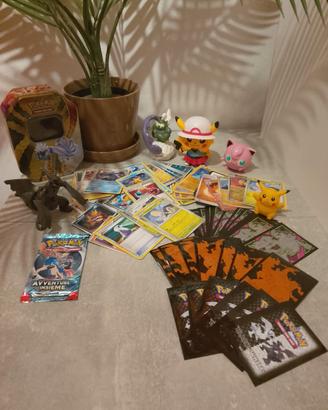 Lotto carte pokemon x76 con accessori