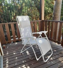 Sedia sdraio pieghevole da relax