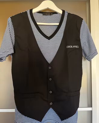 Maglia con gilet anteriore Dsquared