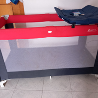 Lettino da viaggio con materasso fasciatoio e rial