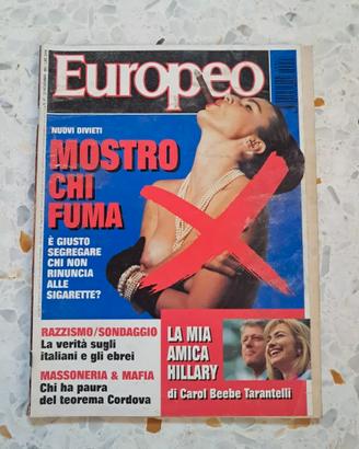 EUROPEO Novembre 1992 Hillary Clinton Massoneria &