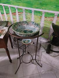 Toilette/Lavabo in ferro e ceramica 