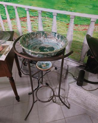Toilette/Lavabo in ferro e ceramica 
