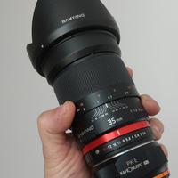 Kit Sony: SAMYANG 35mm f/1.4, adattatore e filtri