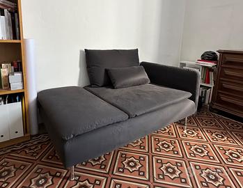 SÖDERHAMN Chaise-longue, Fridtuna grigio scuro