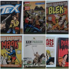 Tex Zagor Mark Blek Diabolik KenParker AlanFord