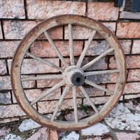 Antica ruota in legno 1880