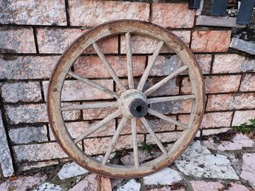 Antica ruota in legno 1880