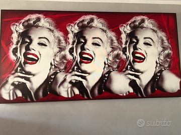 Quadro Pop Art stile Marilyn Monroe – 200 × 100 cm