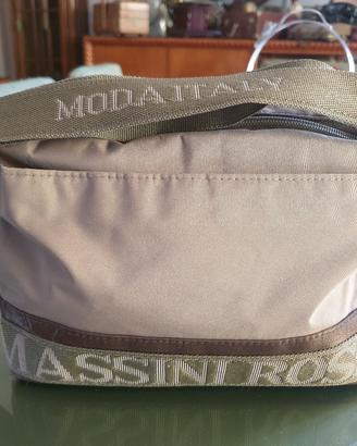 Borsa Massini Rossa beige tracolla NUOVA italiana