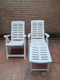 2 poltrone  -lettino da giardino Yuma Progarden 