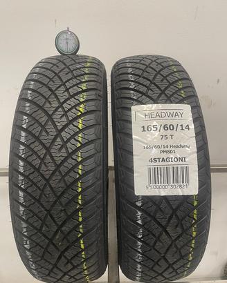 165 60 r14 75t 2 gomme headway 4 stagioni