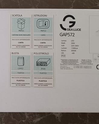 Luce Gea Gap572 34W 1500lm 3000K