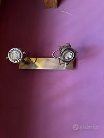 coppia applique faretti led da muro direzionabili