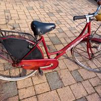 bicicletta donna rossa vintage Holland Ghiraroni