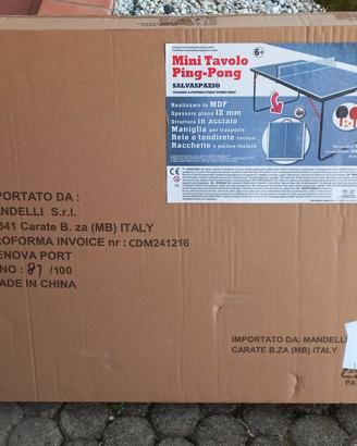 Tavilo da Ping pong per bambini