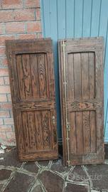 scuri legno/finestre acciaio/porta noce blindata