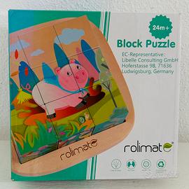 Rolimate puzzle in legno 6 figure