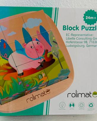 Rolimate puzzle in legno 6 figure