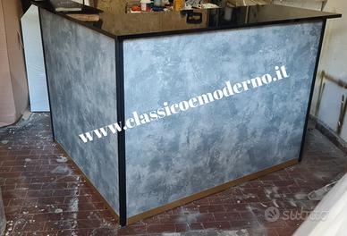 bancone angolare reception salone negozio barbiere