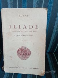 Omero - iliade - traduzione Vincenzo monti -antica