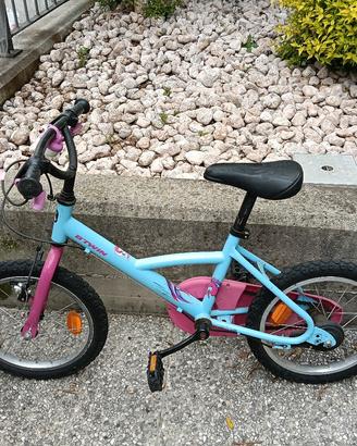 bicicletta bambina 16" Btwin usata
