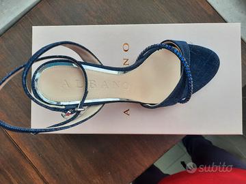 Sandalo blu Albano n.39 da cerimonia-  mai usato