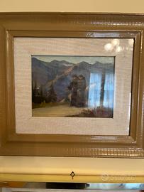 Quadro olio Padre Ortensio Gionfra originale
