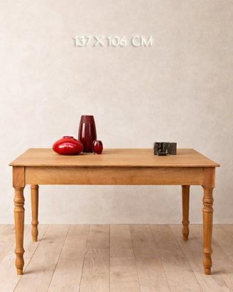 Tavolo inglese in rovere massello – fine XIX / ini