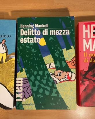 Set 3 libri di Henning Mankell Ed. Marsilio. 10€