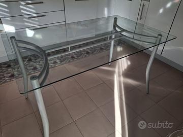 Tavolo vetro rettangolare 130x80