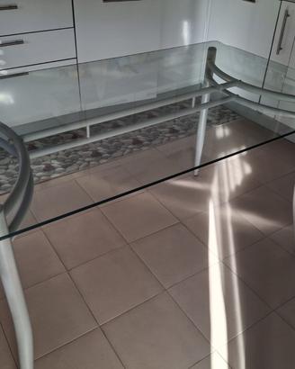 Tavolo vetro rettangolare 130x80