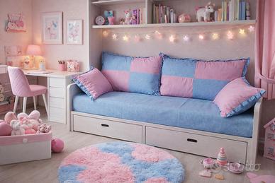 SET 5 PEZZI: Rivestimento Divano Letto / Cameretta