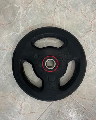 Coppia di dischi gommati da 10 kg