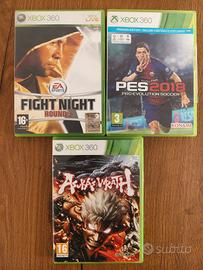 lotto di tre giochi xbox 360 
