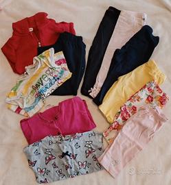 Set 11 pezzi varie marche. bambina 9/12 mesi