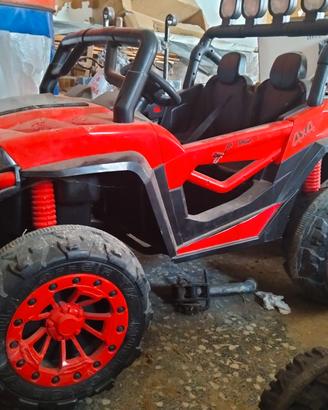 Macchina elettrica bambini 12V 2 posti tipo Jeep 4