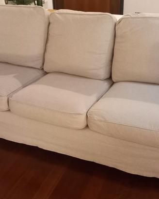 Divano "Ektorp" Ikea 3 posti con 2 rivestimenti