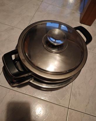 Set pentole AMC acciaio inox 8053 - 4 pezzi + 2 co