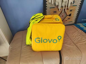 Zaino Glovo termico originale + pettorina rider