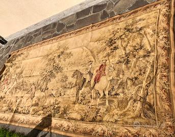 Splendido grande arazzo aubusson 400x185 inglese