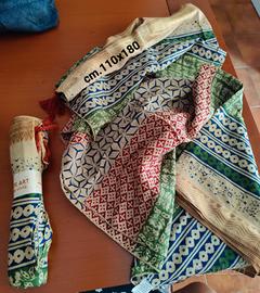 2 gran foulard in puro cotone