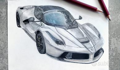 disegno ferrari la ferrari