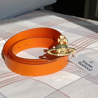 Cintura nuova Vivienne Westwood orange vera pelle