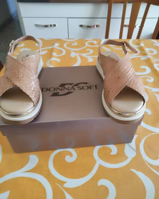 Sandali Donna Soft DS1800 beige, taglia 36